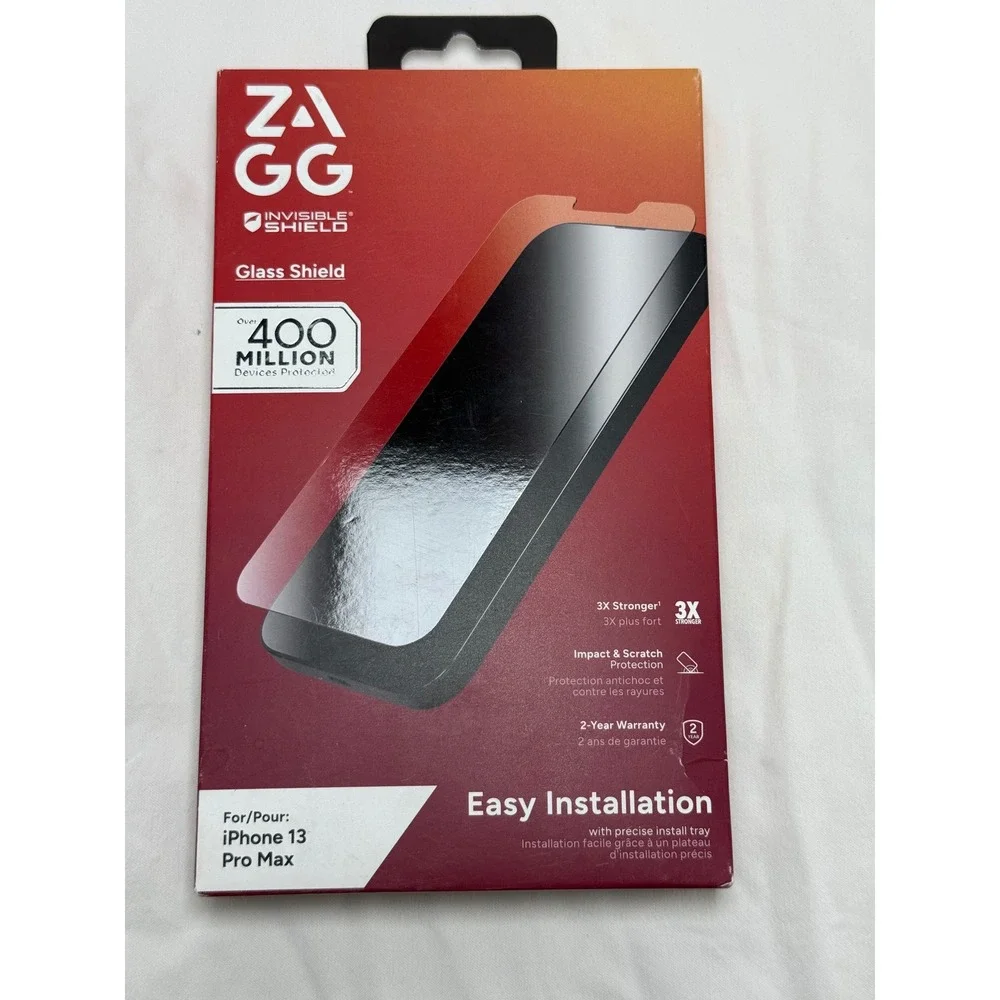 ZAGG Screen Protector iPhone 13‎ Pro Max Clear InvisibleShield Glass Shield NEW